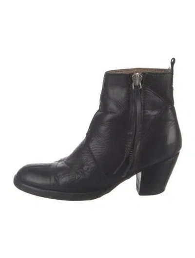 Pre-owned Acne Studios Leather Boots In Black