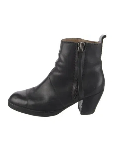 Pre-owned Acne Studios Leather Boots In Black