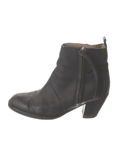 Pre-owned Acne Studios Leather Boots In Black