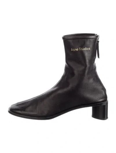 Pre-owned Acne Studios Leather Boots In Black