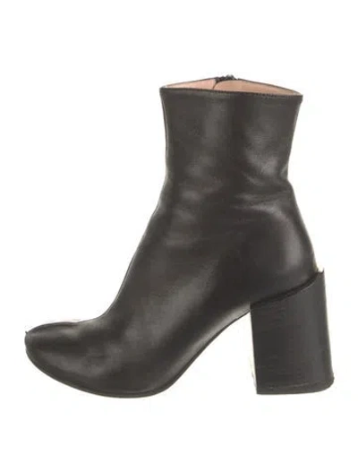 Pre-owned Acne Studios Leather Boots In Black