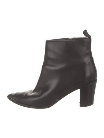 Pre-owned Acne Studios Leather Boots In Black