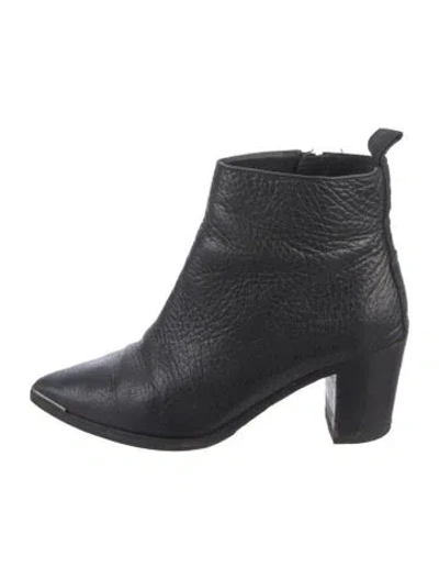 Pre-owned Acne Studios Leather Boots In Black
