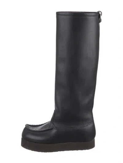 Pre-owned Acne Studios Leather Boots In Black