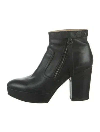 Pre-owned Acne Studios Leather Boots In Black