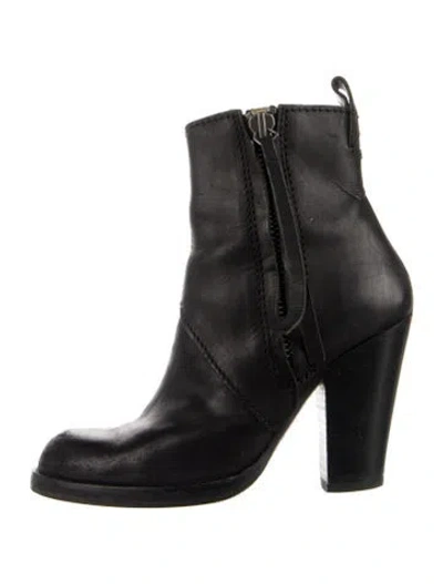 Pre-owned Acne Studios Leather Boots In Black