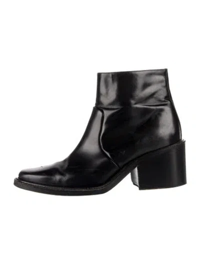 Pre-owned Acne Studios Leather Boots In Black