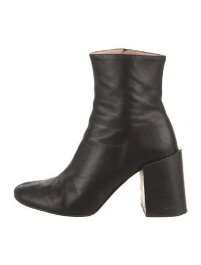 Pre-owned Acne Studios Leather Boots In Black