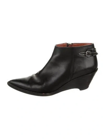 Pre-owned Acne Studios Leather Boots In Black