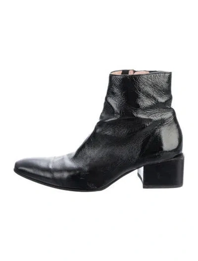 Pre-owned Acne Studios Leather Boots In Black
