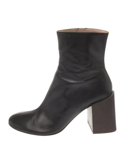Pre-owned Acne Studios Leather Boots In Black