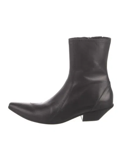 Pre-owned Acne Studios Leather Boots In Black