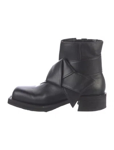 Pre-owned Acne Studios Leather Boots In Black