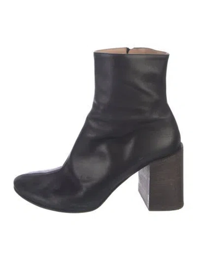 Pre-owned Acne Studios Leather Boots In Blue