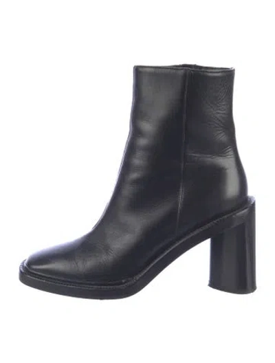 Pre-owned Acne Studios Leather Boots In Blue