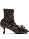 Acne Studios Leather Heel Shoes In Brown