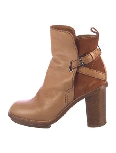 Pre-owned Acne Studios Leather Boots In Brown