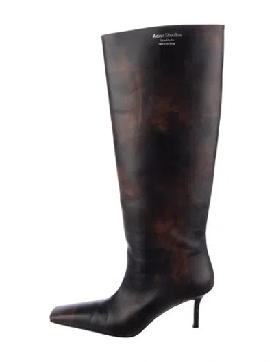Pre-owned Acne Studios Leather Boots In Brown