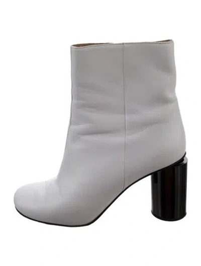 Pre-owned Acne Studios Leather Boots In Grey