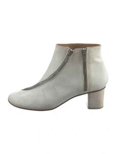 Pre-owned Acne Studios Leather Boots In White