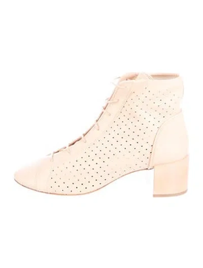 Pre-owned Acne Studios Leather Boots In Yellow