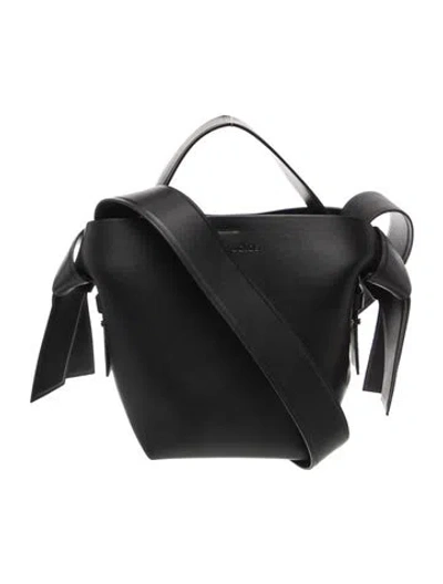 Pre-owned Acne Studios Leather Bucket Bag In Black