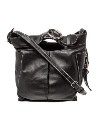Pre-owned Acne Studios Leather Bucket Bag In Black