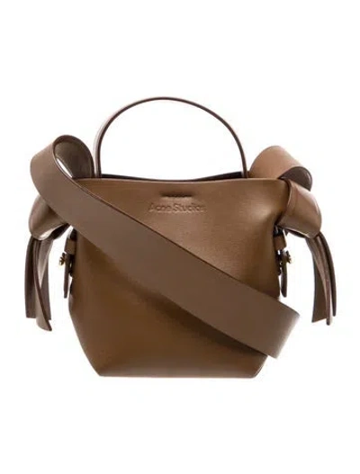 Pre-owned Acne Studios Leather Bucket Bag In Brown