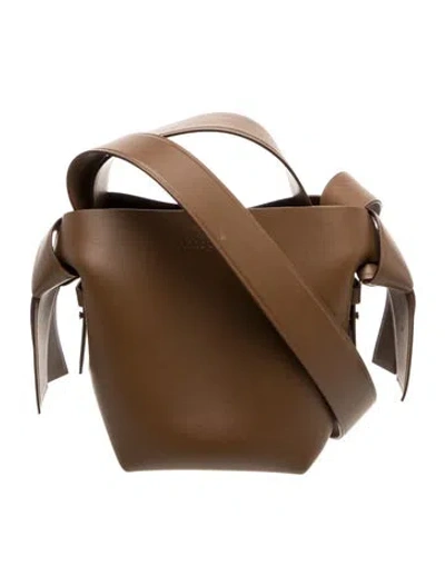 Pre-owned Acne Studios Leather Bucket Bag In Brown