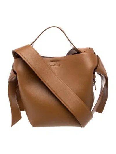 Pre-owned Acne Studios Leather Bucket Bag In Brown