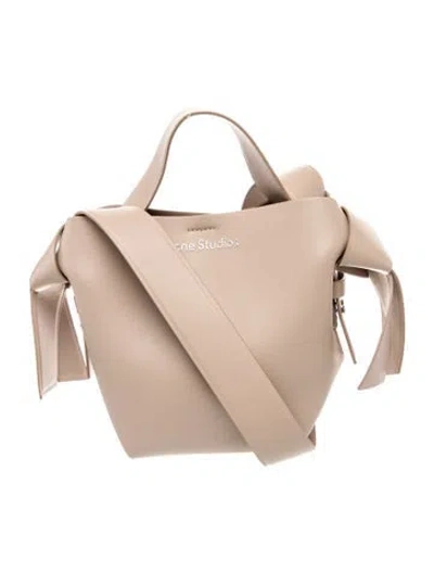 Pre-owned Acne Studios Leather Bucket Bag In Neutral