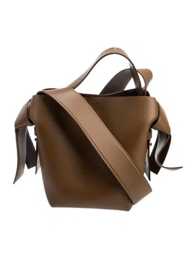 Pre-owned Acne Studios Leather Bucket Bag W/ Tags In Brown