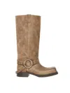 Acne Studios Woman Boot Khaki Size 5 Leather In Brown