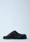 Acne Studios Leather Buckle Mules