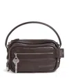 Acne Studios Leather Camero Kit Cross-body Bag In Brown
