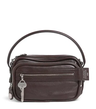 Acne Studios Leather Camero Kit Cross-body Bag In Brown