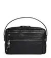 Acne Studios Leather Camero Shoulder Bag In Black