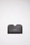 Acne Studios Leather Card Case In Black