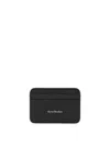 Acne Studios Leather Card Holder In Black