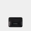 Acne Studios Leather Card Holder In Black