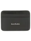 Acne Studios Women Leather Card Holder In Black