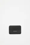 Acne Studios Leather Card Holder In Black