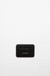 Acne Studios Leather Card Holder In Black