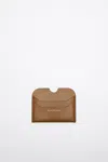 Acne Studios Leather Card Holder In Brown