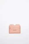Acne Studios Leather Card Holder In Salmon Pink