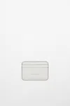 Acne Studios Logo-print Full-grain Leather Cardholder In White