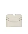 Acne Studios White Leather Card Holder In White