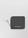 ACNE STUDIOS LEATHER CARD HOLDER WITH CARABINER AND CHAIN