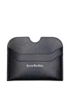 Acne Studios Leather Cardholder In Blue