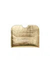 Acne Studios Logo Embossed Card Holder In Brown